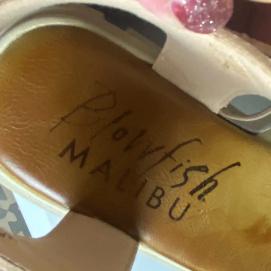 Blowfish Malibu Size 10 Capetown Platform Sandal Cashew Block Heel Chunky Shoes Tan - Image 2