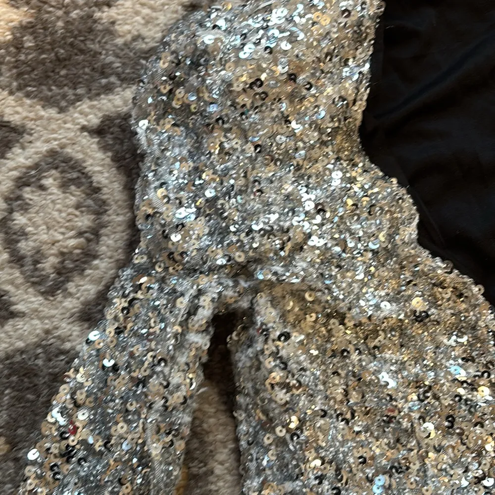 Lulus Brand New You Silver Sequin Bodycon Mini Dress, Size XS - Image 3