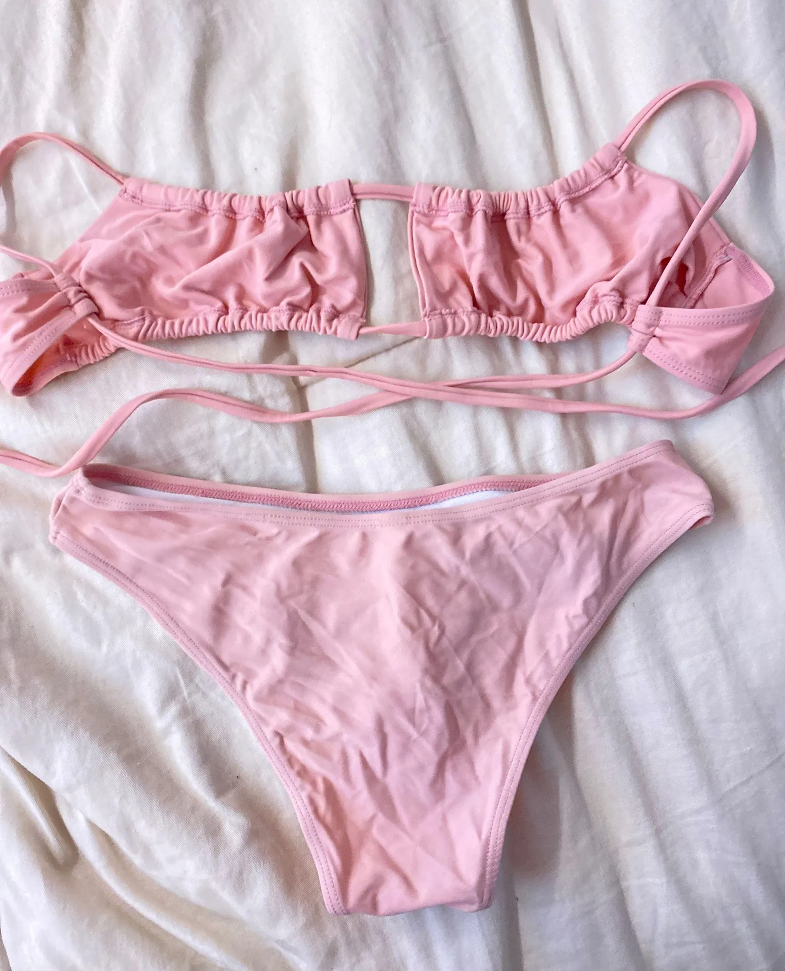 SheIn Light Pink Bikini Set - Image 2
