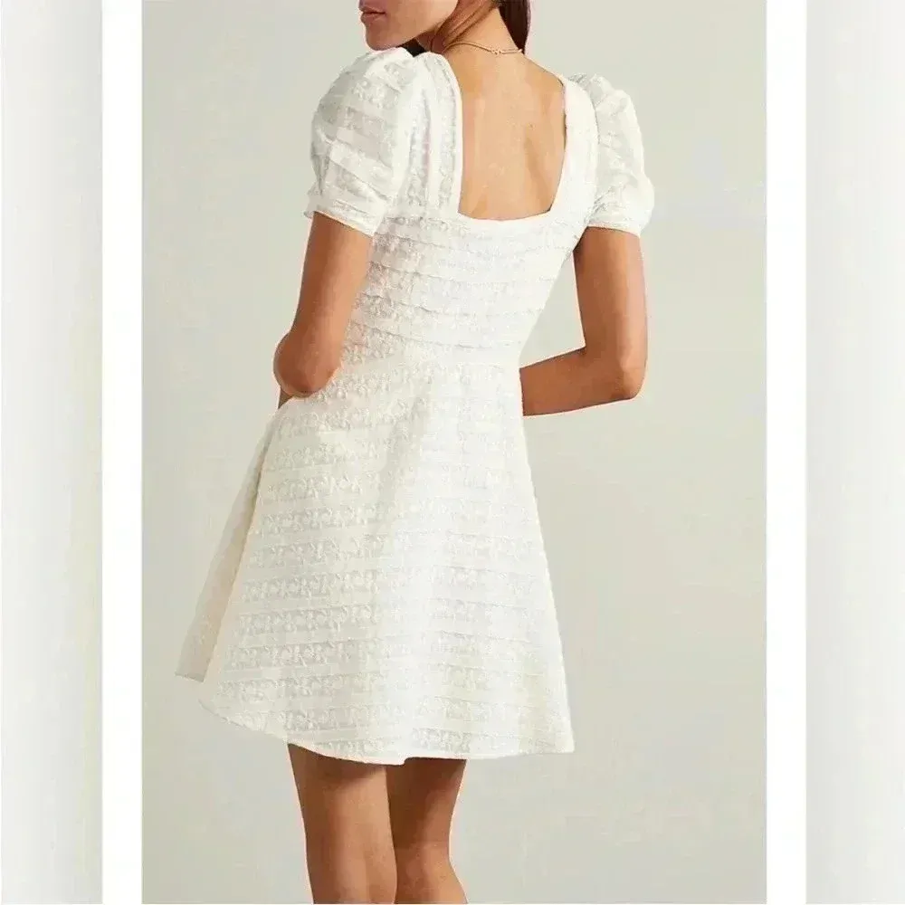 NWT LOVESHACKFANCY Drella Mini Graduation Bridal Dress Ivory 6 - Image 2