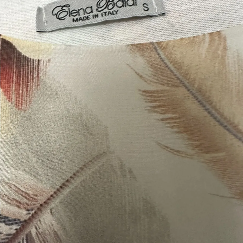 Elena Baldi Made in Italy silk blend Boho top Sz S - Image 12