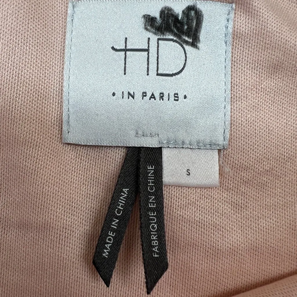 HD In Paris Anthropologie Cecily Lace Dress White with Black Tie Belt Size Small - Image 12