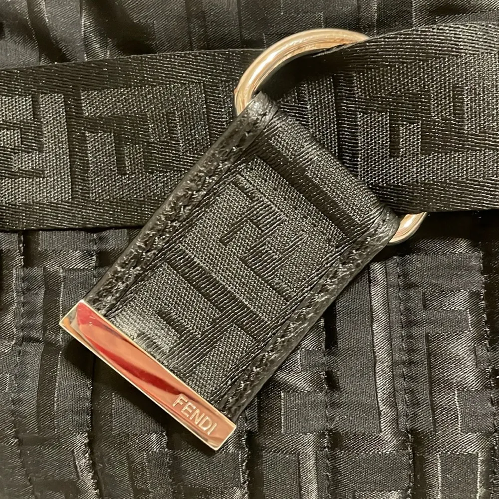 Fendi Black Zucca Tote Bag - Image 14