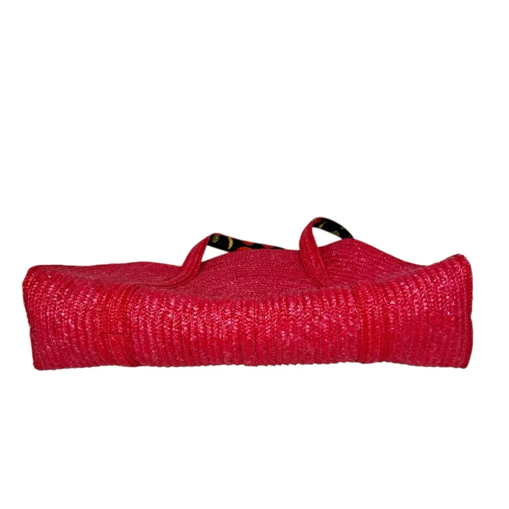 TARGET PAPER RAFIA CORAL FRUIT TOTE - Image 4