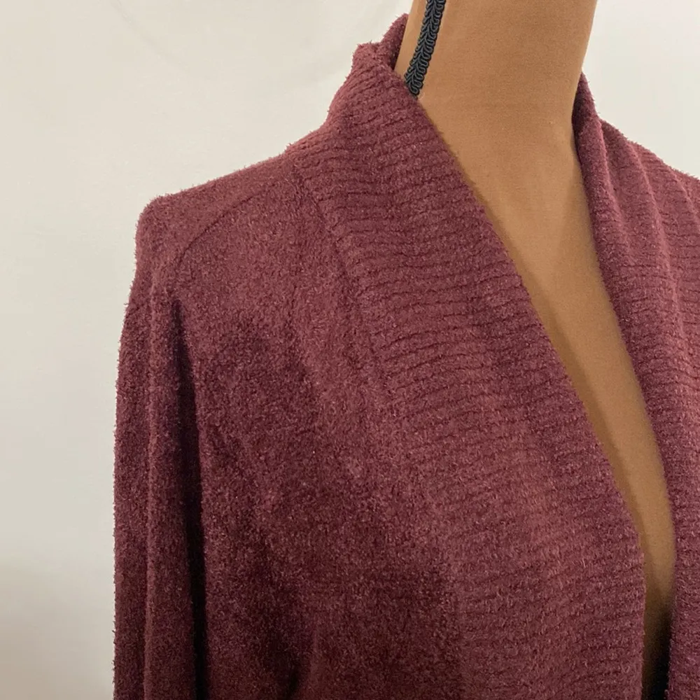 NEW Barefoot Dreams CozyChic Lite Circle Cardigan in rosewood size S - Image 7
