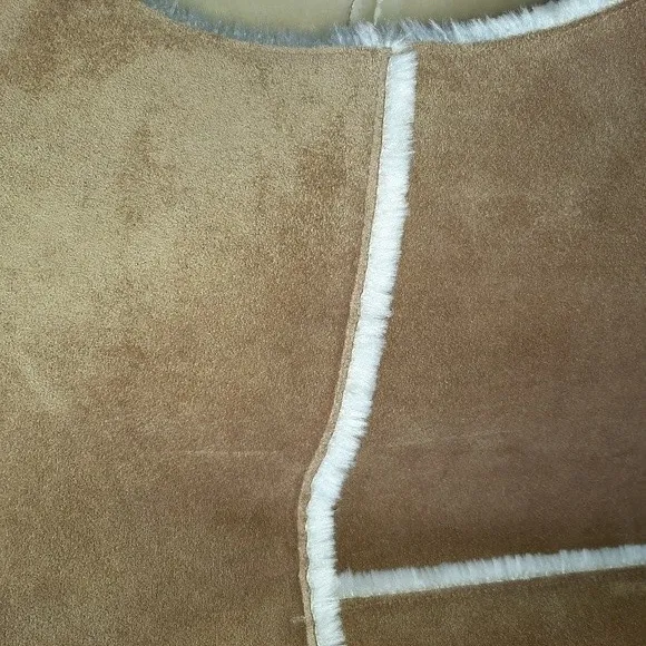 Valerie Stevens Vest Faux Suede Fully Lined Sleeveless Jacket Size LP - Image 11