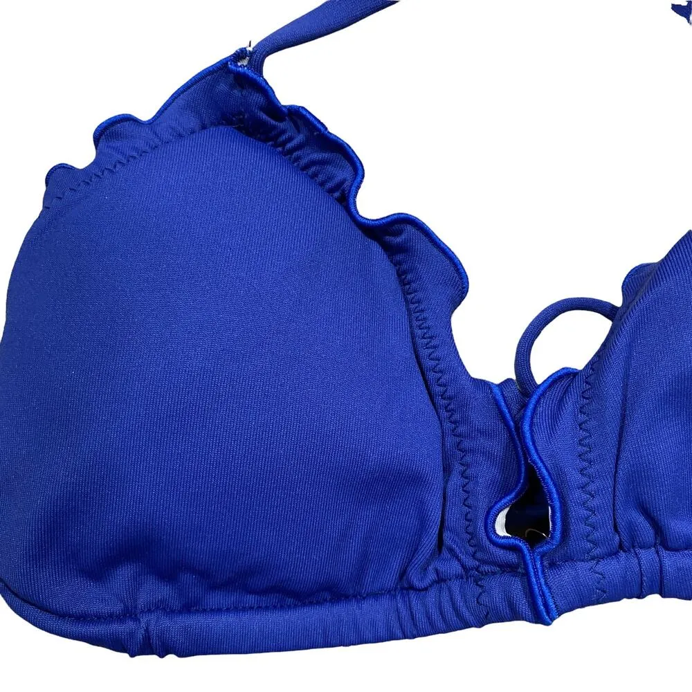 Eberjey So Solid Mazarine Blue Dakota Bikini Top Women's Size Small S NWT - Image 4