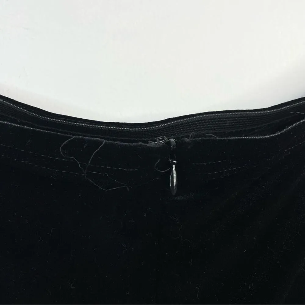 Jessica McClintock Gunne Sax Y2K Black Velvet Strapless Bow Train long dress 11 - Image 7