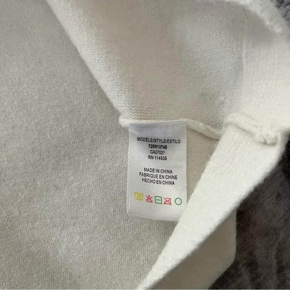 Anthropologie Angela Quarter-Zip Poncho Pullover, Sz L - Image 14