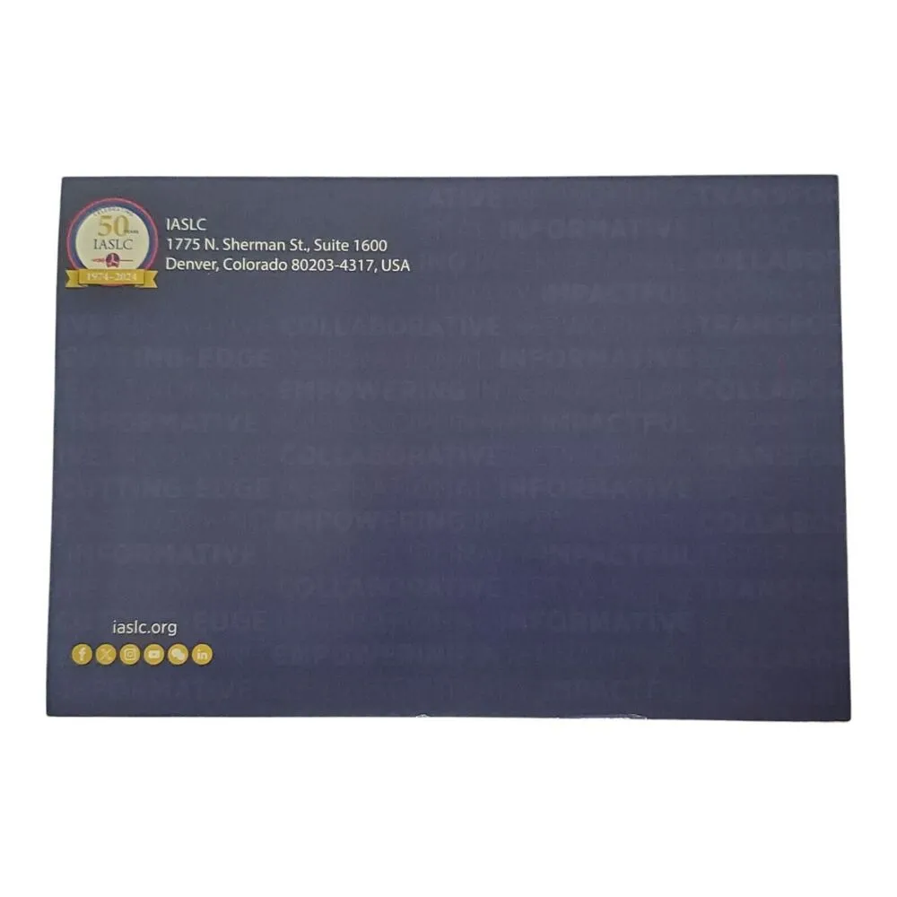 IASLC Brooch Pin Lung Cancer 50 Years Member Metal Enamel Backpack Bag Badge NEW - Image 3