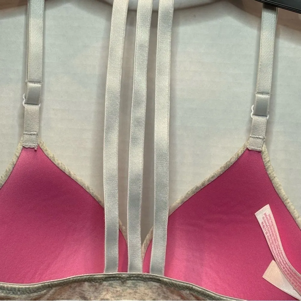 Victoria's Secret Gray Bra with Rainbow Straps - Image 5