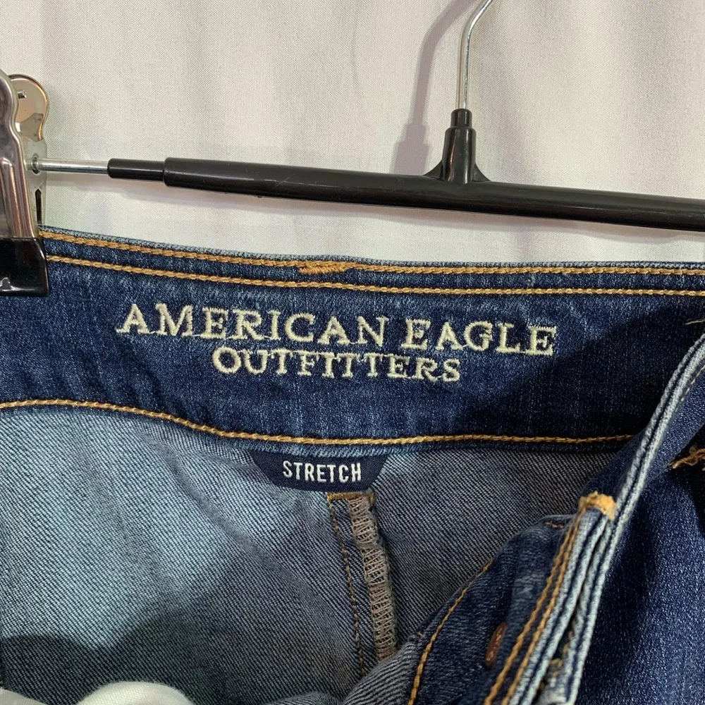 American Eagle denim, button down, mini skirt size 6 - Image 6