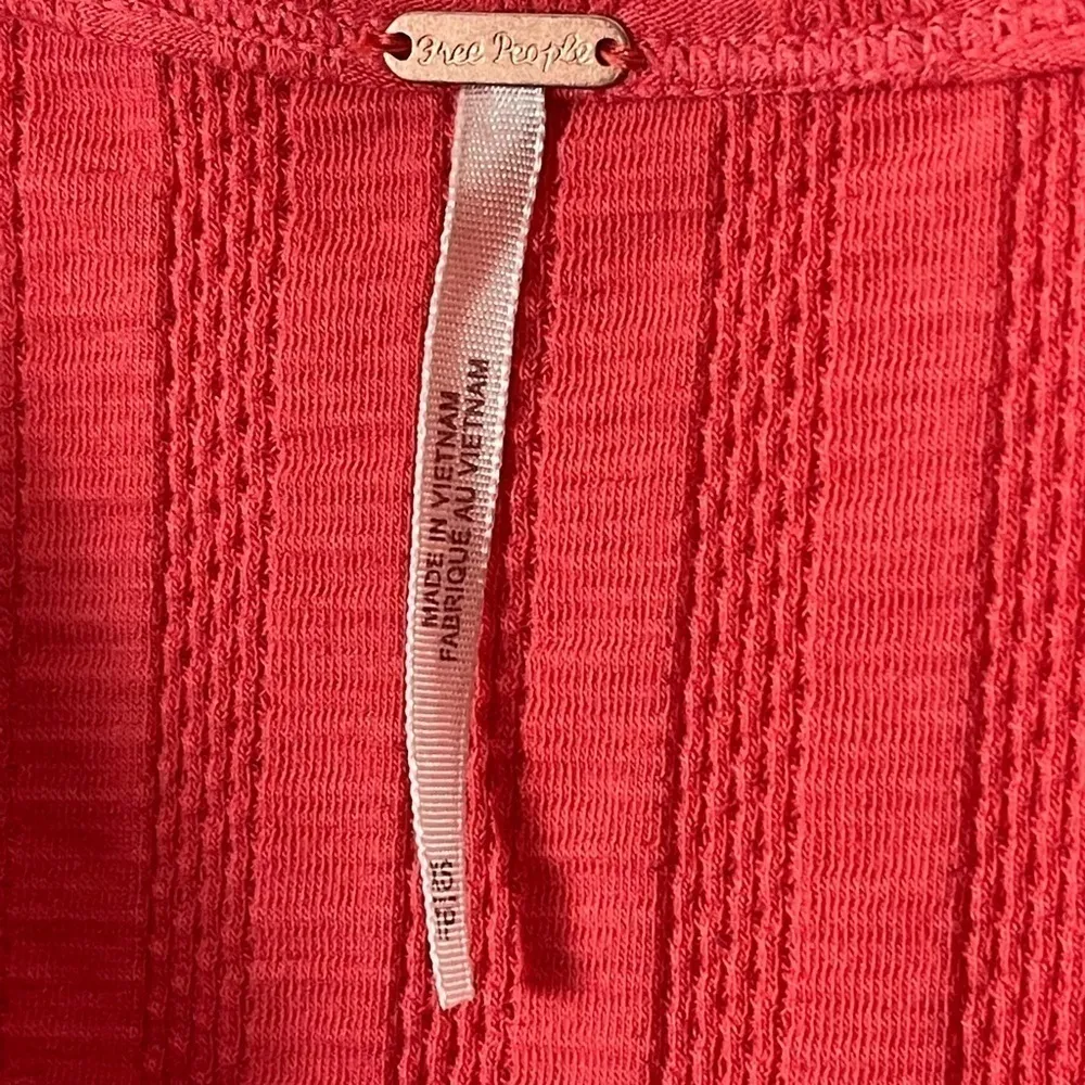 Free People Ice Cold Lace Up Top in Crimson Rose Size XS NEW NWT - Image 14