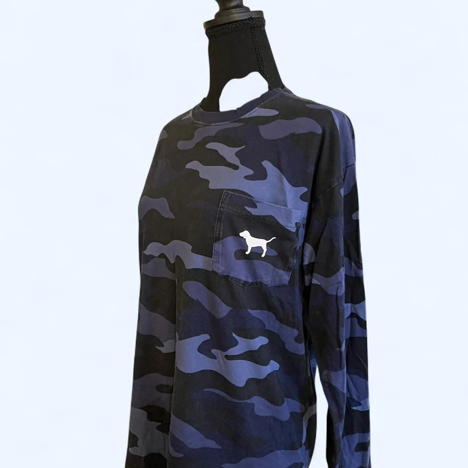 Victoria's Secret PINK vintage camo long sleeve shirt Size Small - Image 5