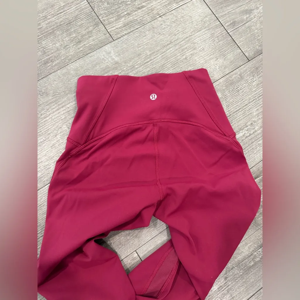 Lululemon Athletica Burgundy Leggings - Image 12