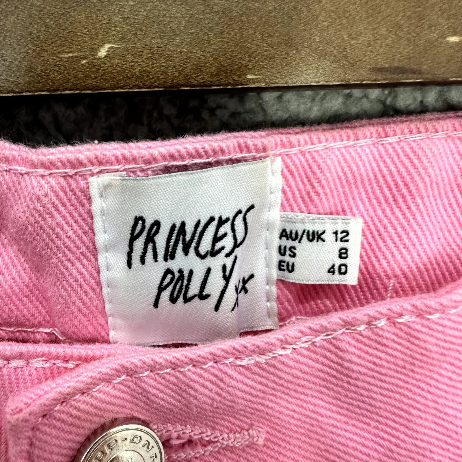 Princess Polly Pants Women 8 Pink Flare High Rise Baddie Y2K Barbiecore Festival - Image 2