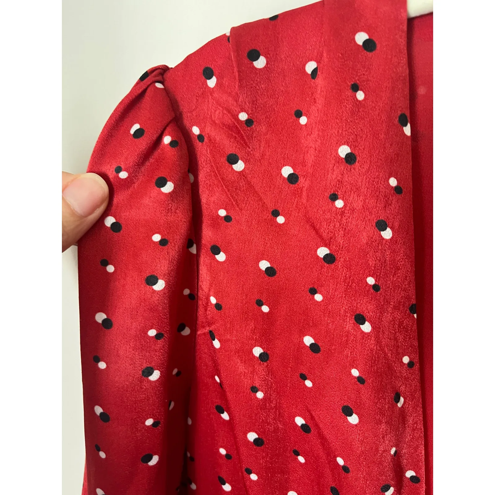 House of Harlow 1960 x Revolve sz. XS Vera Red Polka Dot Jumpsuit - Image 8