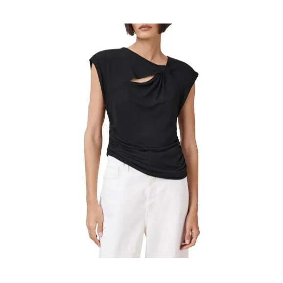 NWT‎ All Saints Robin Sleeveless Jersey T op - Image 3