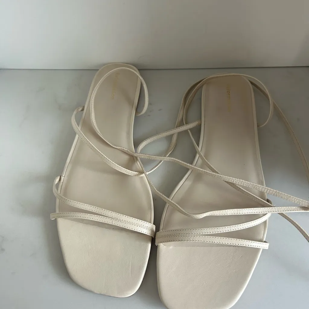 Reformation Magalie Ankle Tie Ballet Flat - Image 4