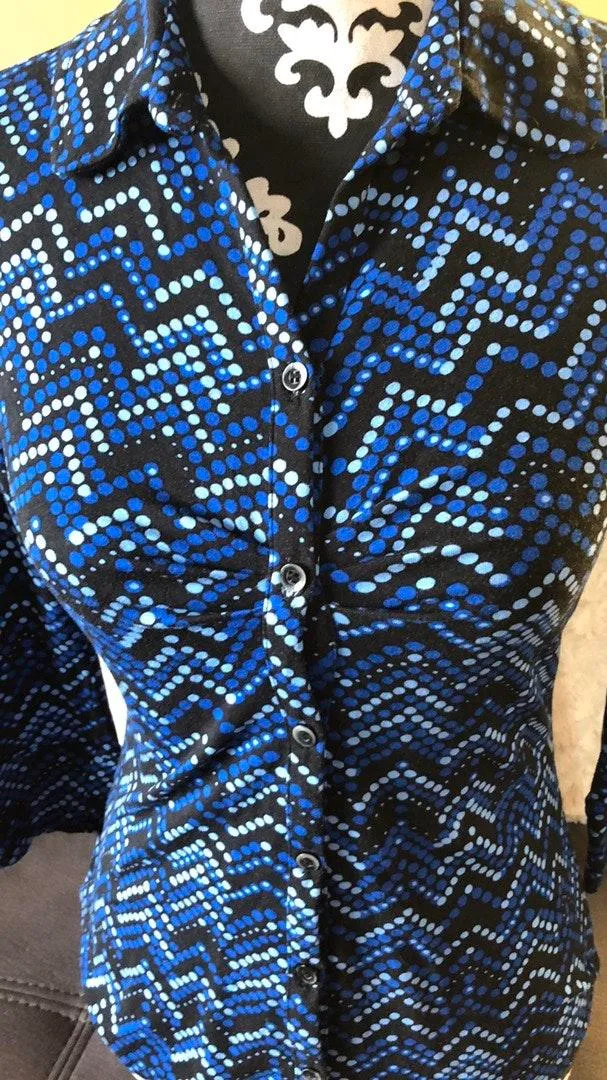 3/4 Sleeve Button Down Shirt Size XS - Image 4