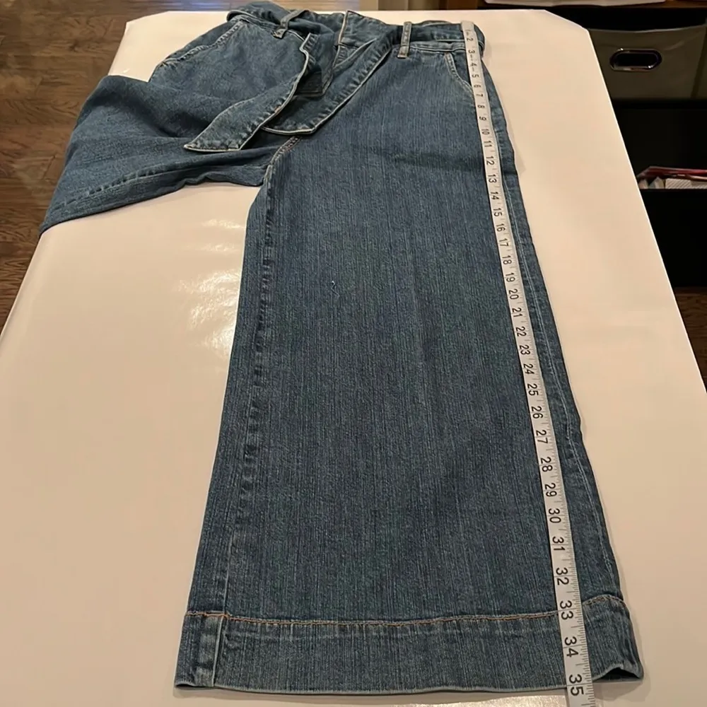 Joie Marylu Tie Culottes Wide Leg Ankle High Rise Size 2 - Image 3