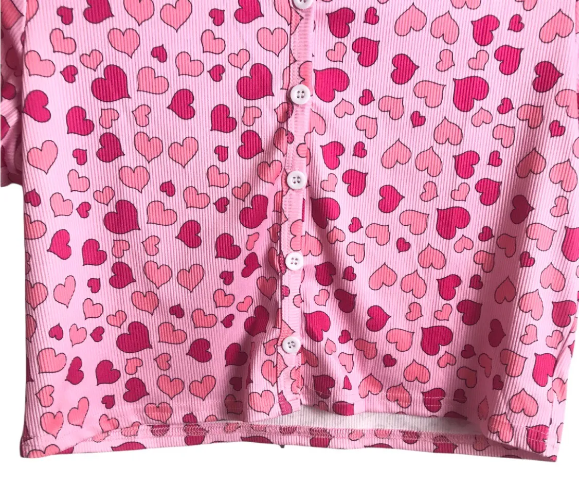 SheIn All Over Heart Crop Top - Image 8