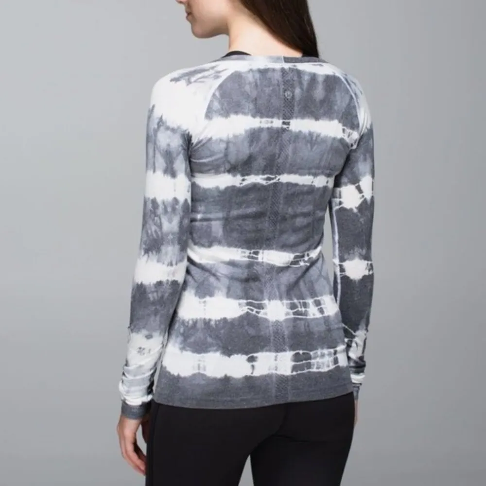 lululemon Swiftly Tech Scoop LS Tie Dye Sz 12 - Image 2