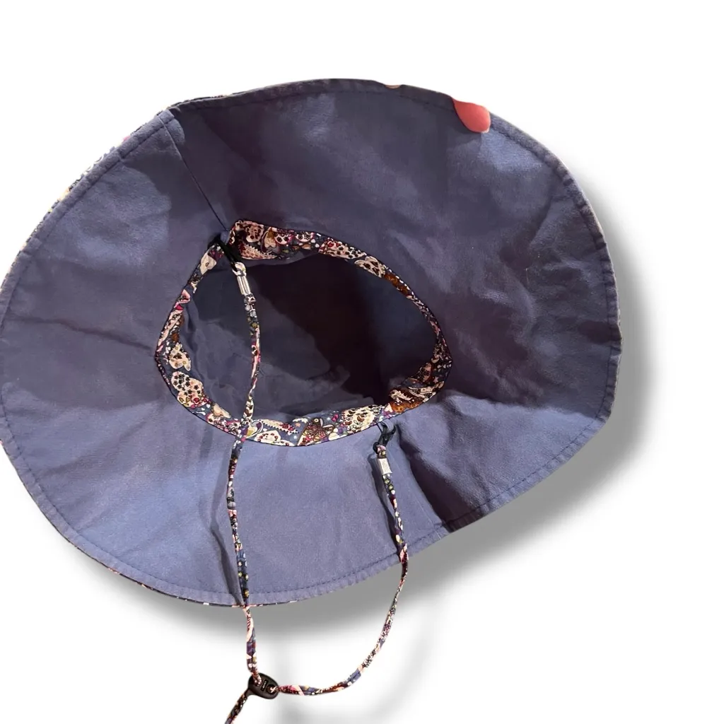 Reversible Wide Brim Sun Hat Beach Pool Summer UPF 50+ UV Protection Foldable A6 Blue - Image 6