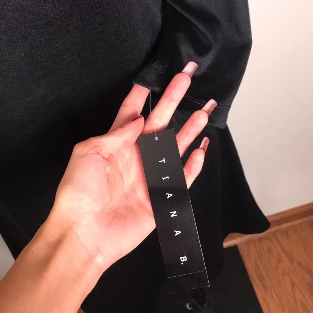 Tiana B Little Black Dress Fit Flare Size 6 - Image 3