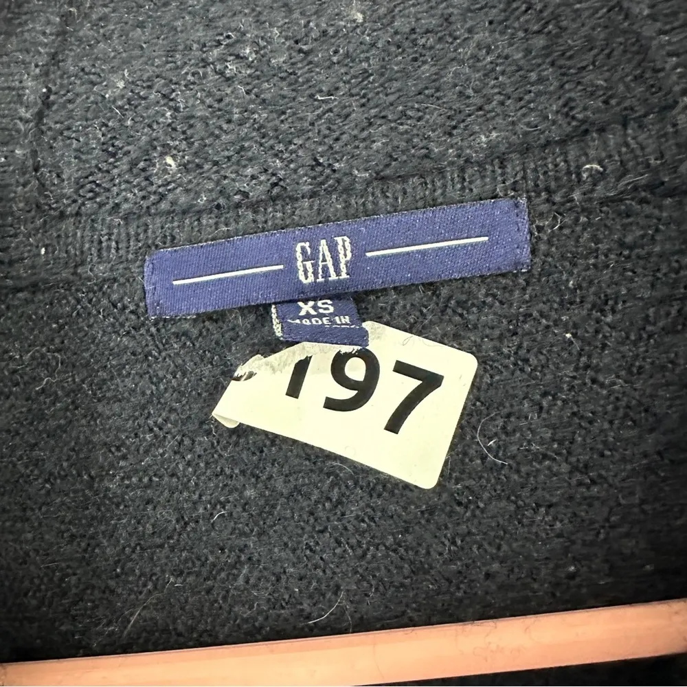 GAP Zip Up Sweater Size XS Navy Blue - Image 10