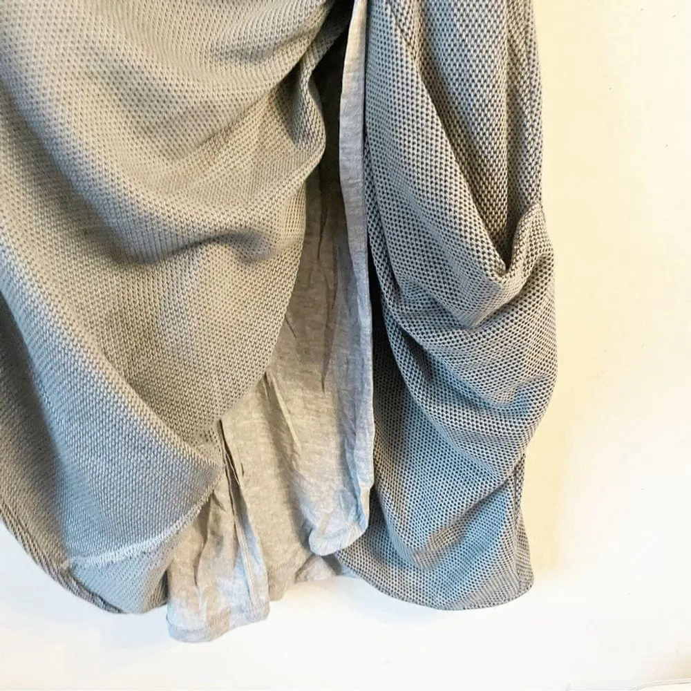 Black Halo Gray Draped Blouson Midi Dress NWT Racerback Style Size 6 - Image 9