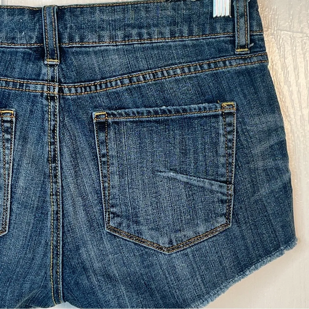 Talula Cut Off Denim Shorts Sz 27 - Image 8