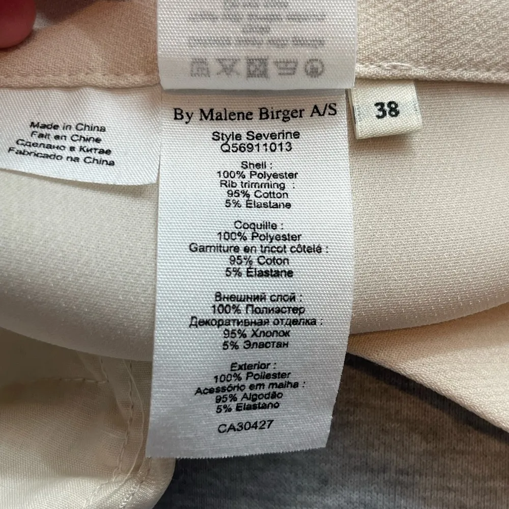 By Malene Birger Severine Beige Pull On Polyester Cotton Joggers Size 6/8 - Image 11