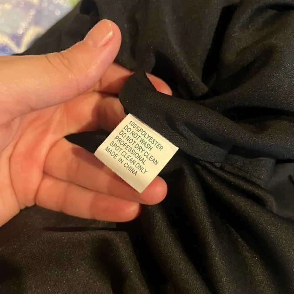 Ieena for Mac Duggal black Ruffle One-Shoulder Dress - Image 6