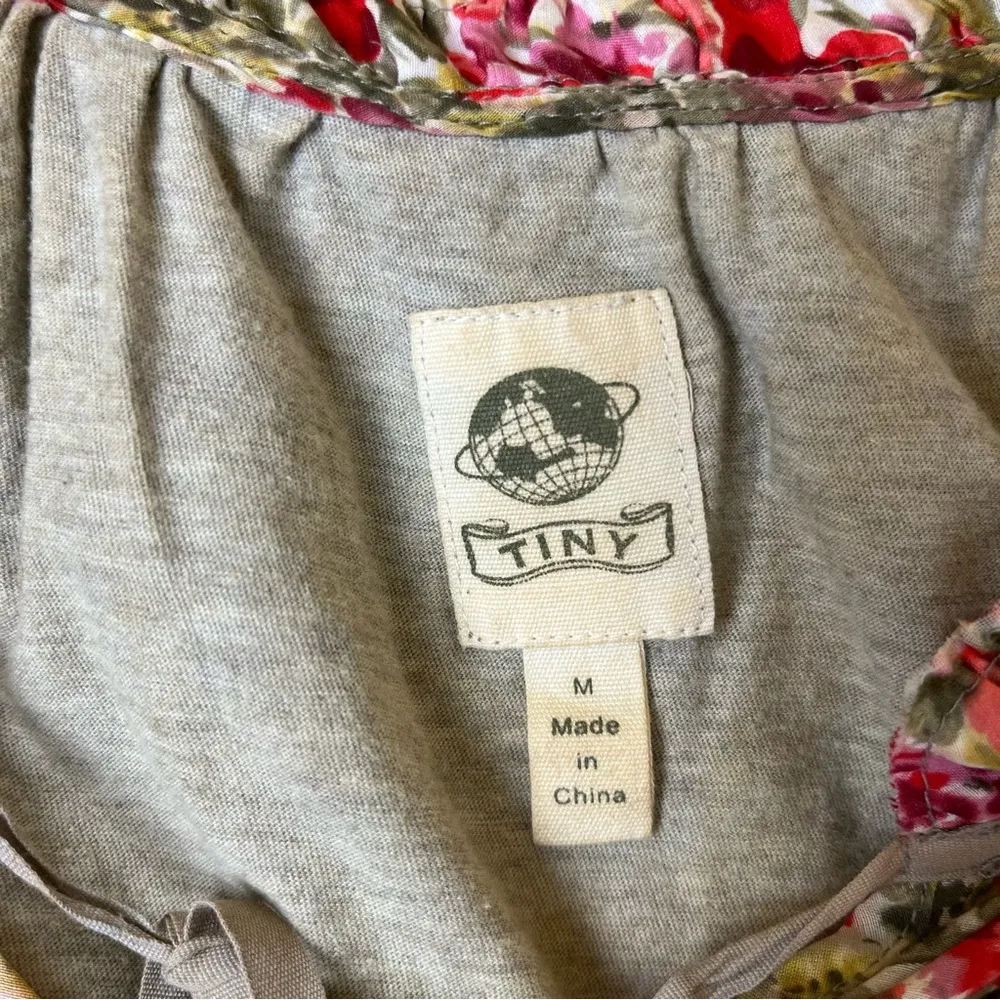 Anthropologie Tiny Floral Capped Sleeve Top - Image 10