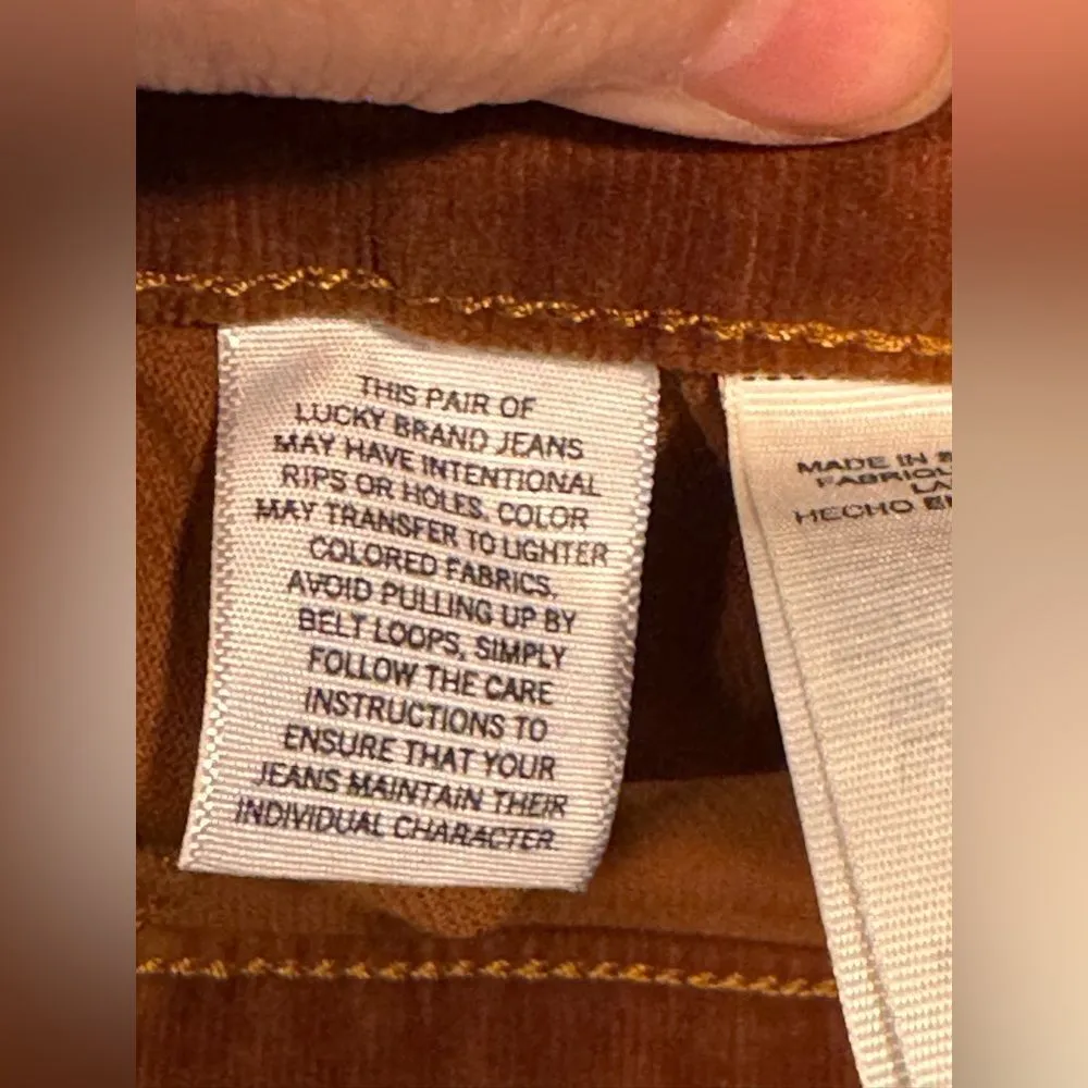 Lucky Brand Brown Corduroy Skirt Size 6 - Image 6