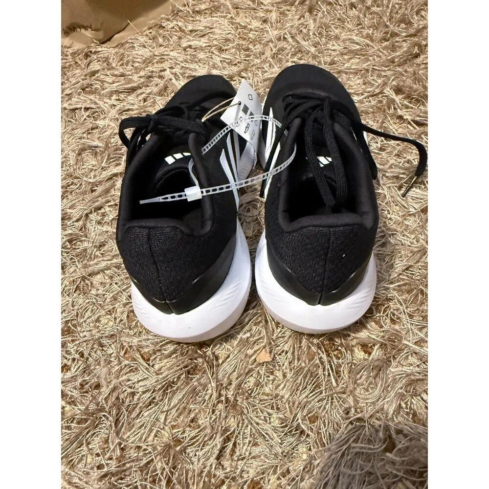Adidas Run Falcon Black and White Running Shoes Sneakers Size 6 NWT - Image 5