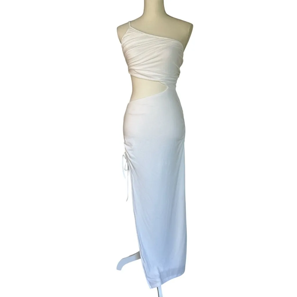 SNDYS Nera Cutout Maxi Dress in White Medium New Womens Cut out Gown - Image 6