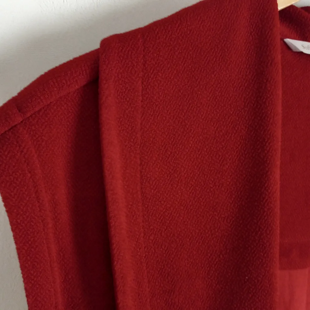 Soft Surroundings LP Red Mesa Button Open Vest Style 26312 Petite - Image 13