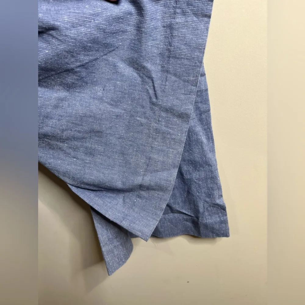 Banana republic size 12 wide leg pant Martin fit blue tweed - Image 11