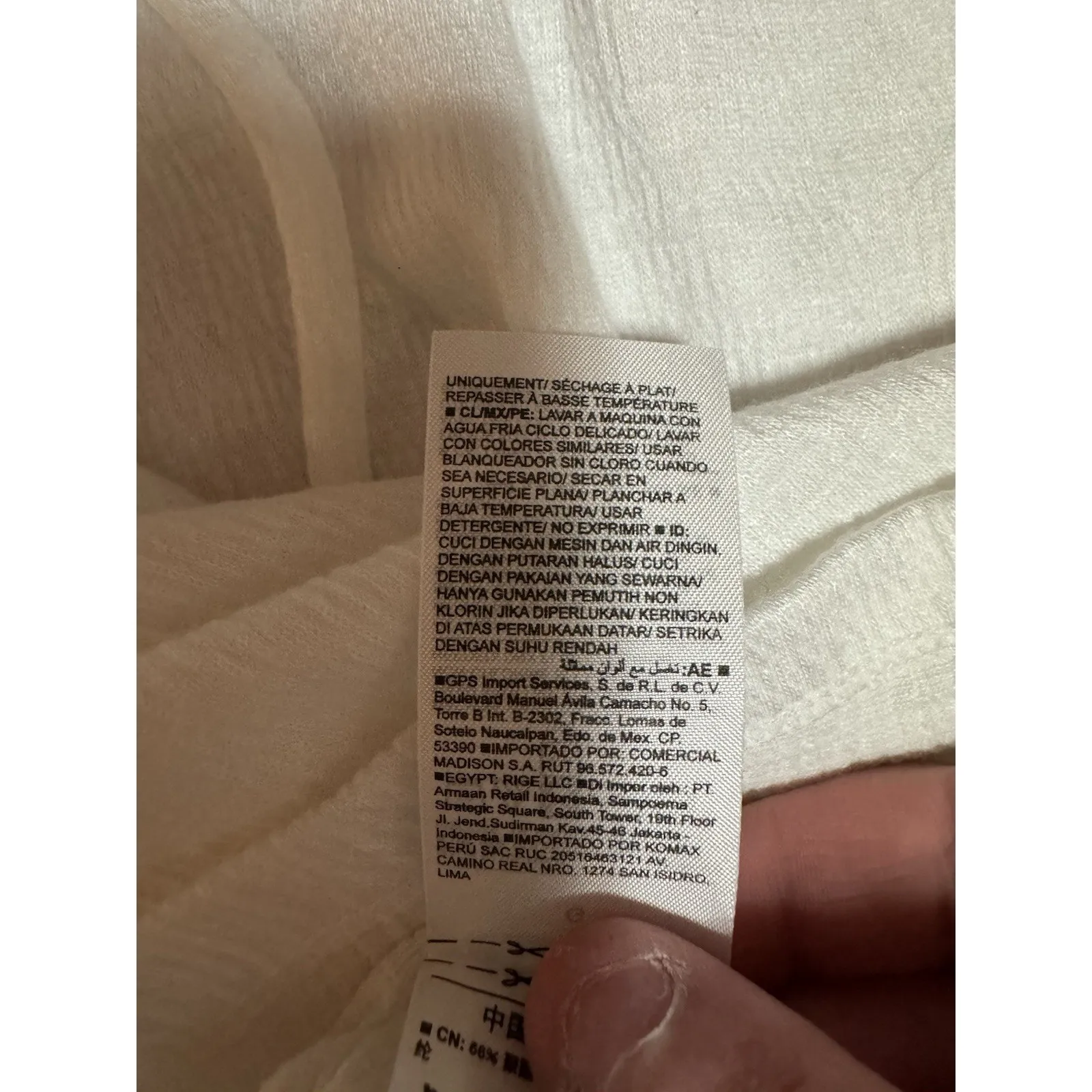 Old Navy Women Size Large White Long Sleeve Shirt Neck Tie Stretch Lightweight - Image 10