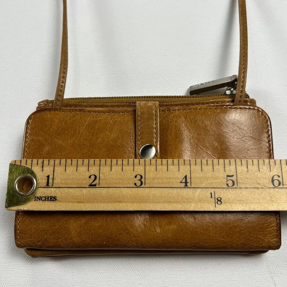 Hobo The Original Leather Crossbody Brown Wallet Organizer Card Holder - Image 10