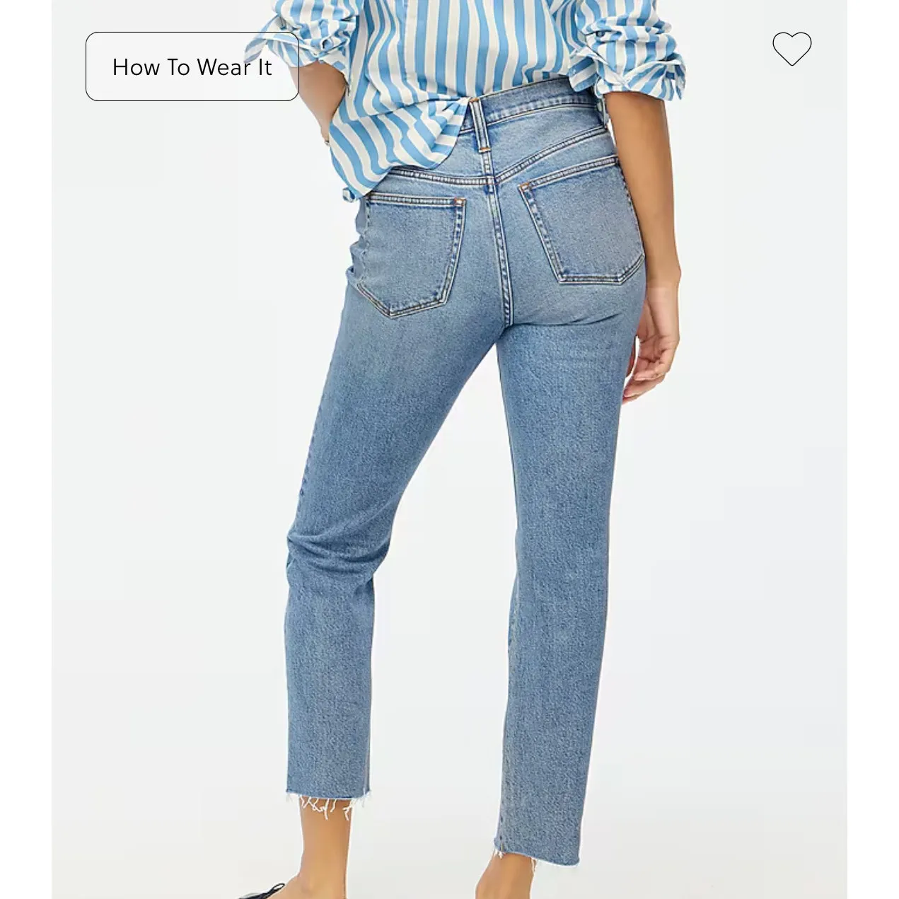 NWT J. Crew Essential Straight Jeans Raw Hem Edition - Image 8