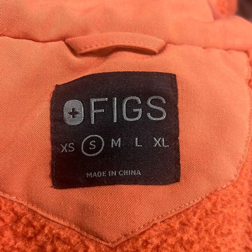 FIGS ✨ Terracotta Sherpa Sz Small Coral Jacket✨ - Image 6