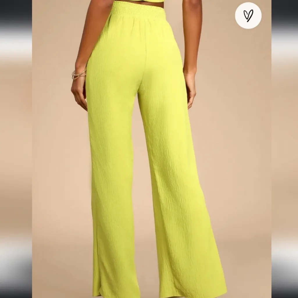 Lulu’s Follow the Breeze Lime Green Matching Set Size XS - Image 5