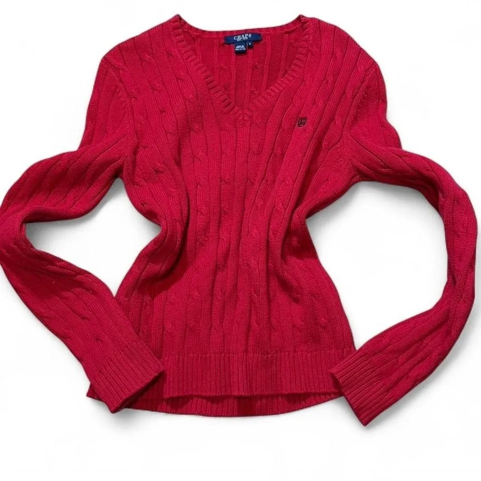 Vintage‎ Chaps Cable Knit Sweater - Image 3