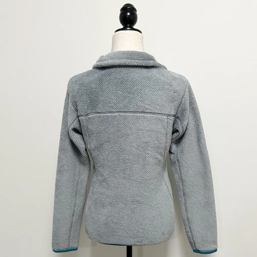 Patagonia Gray Teal Re Tool Snap T Pullover Fleece Small Button Collar Womens - Image 5