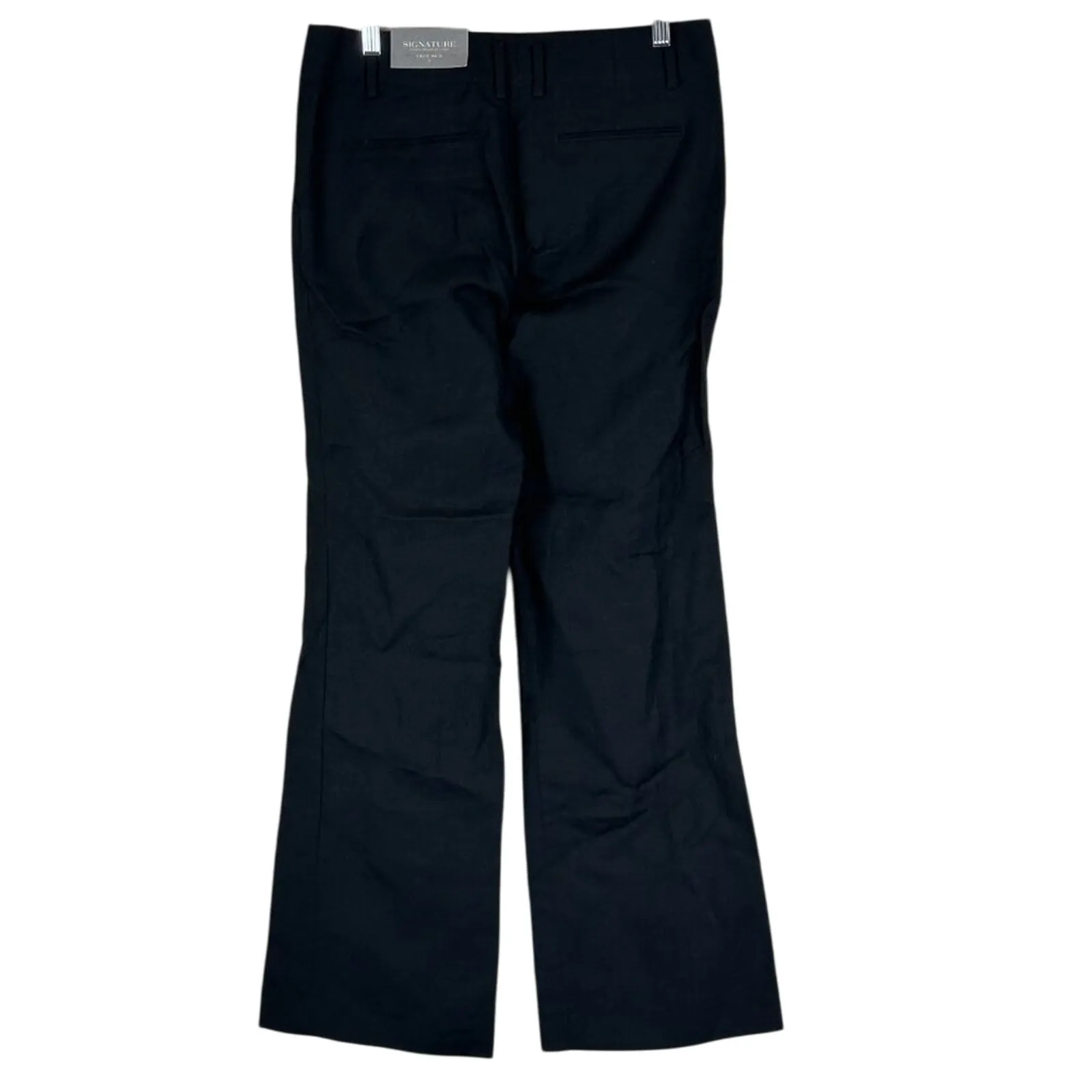 NWT Ann Taylor Pants Womens 6 Black Linen Bootcut Trouser Career Professional Size 2 - Image 3
