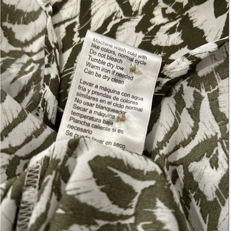 JACHS Girlfriend Womens 3/4 Sleeve Top, Green, Medium EUC - Image 11