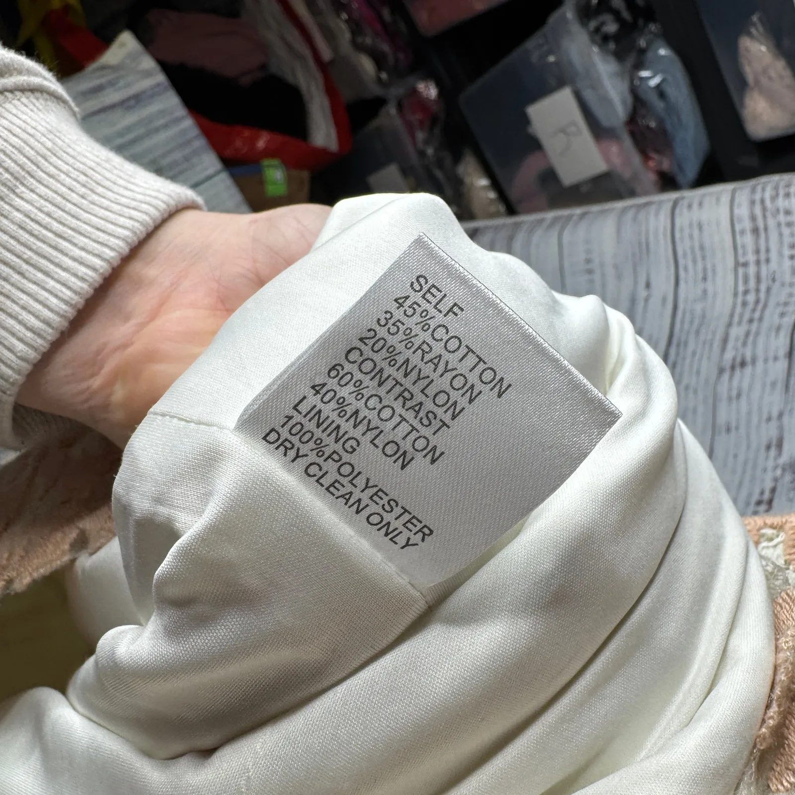 Tadashi Shoji Collette Lace Sheath Dress Ivory & Blush 14 - Image 7